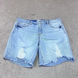 Ripped Jean shorts